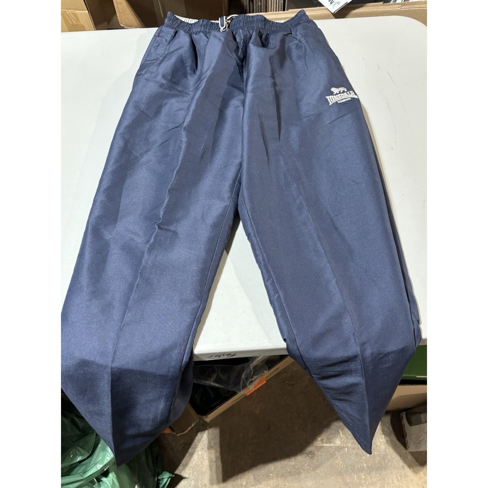 Lonsdale Track pants casual joggers Soccer mod sports gym S Blue